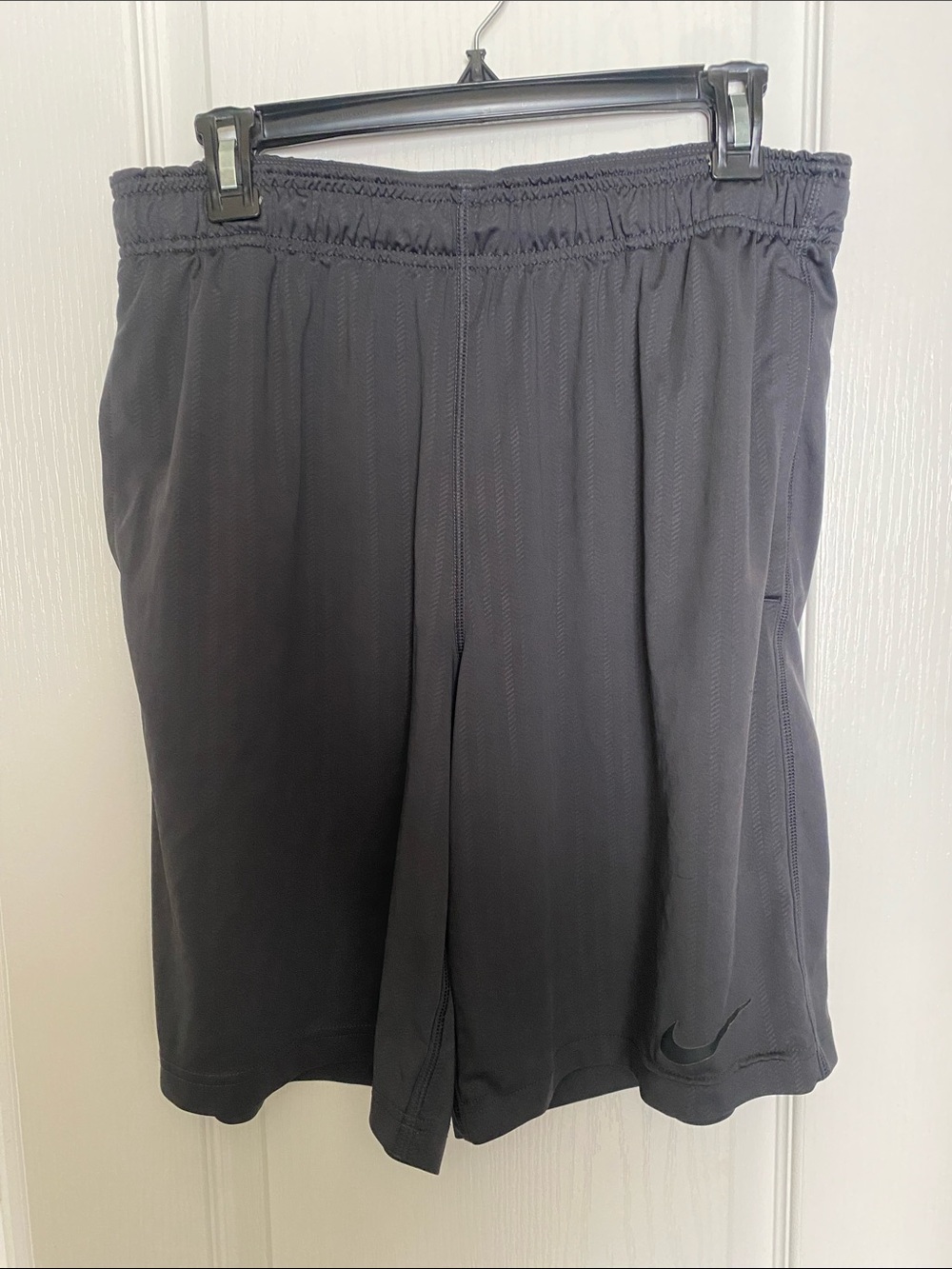 Nike Men’s Black Athletic Mesh Shorts with Swoosh